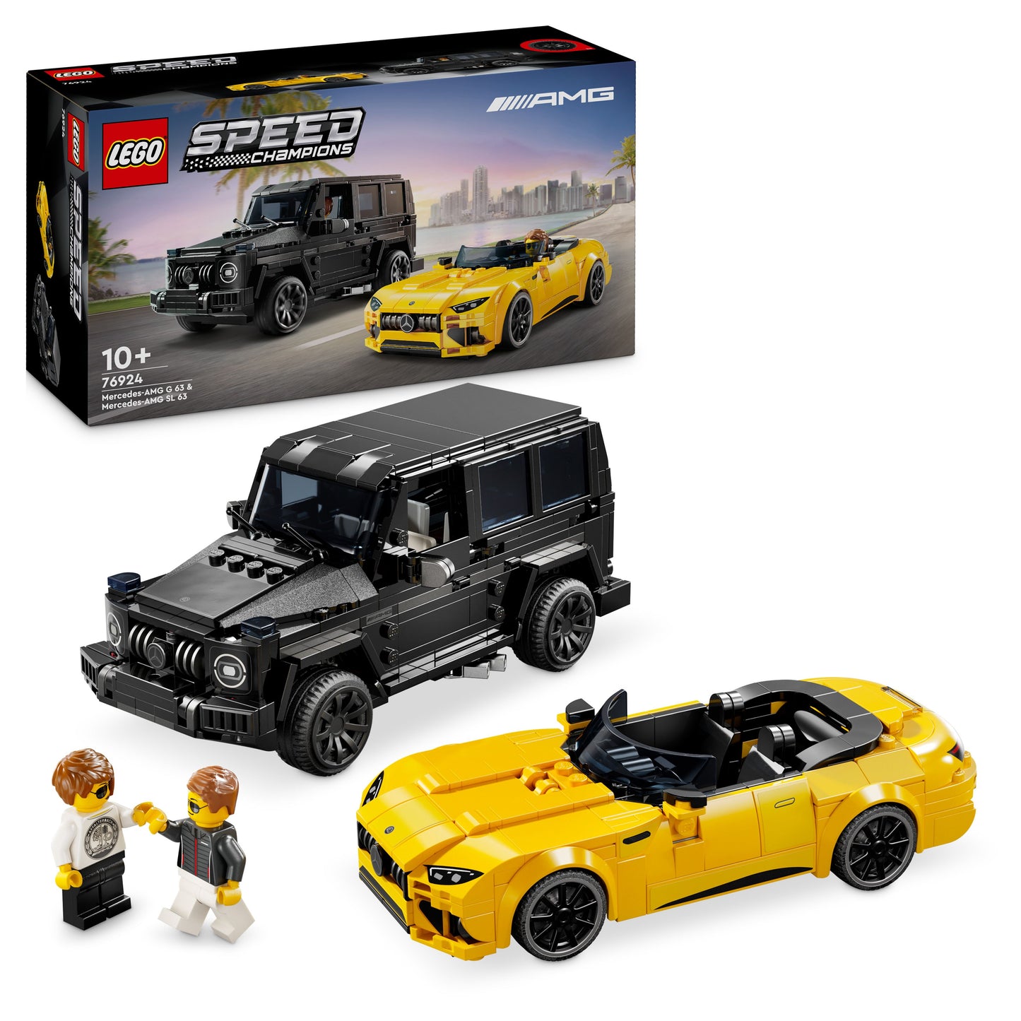 LEGO Mercedes-AMG GT Roadster 2024 &amp; AMG G 63 76924 Speedchampions