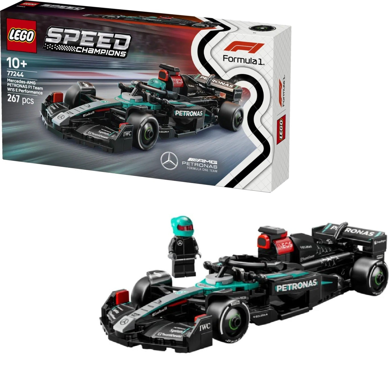 LEGO Mercedes F1 formule 1 car 77244 Speedchampions