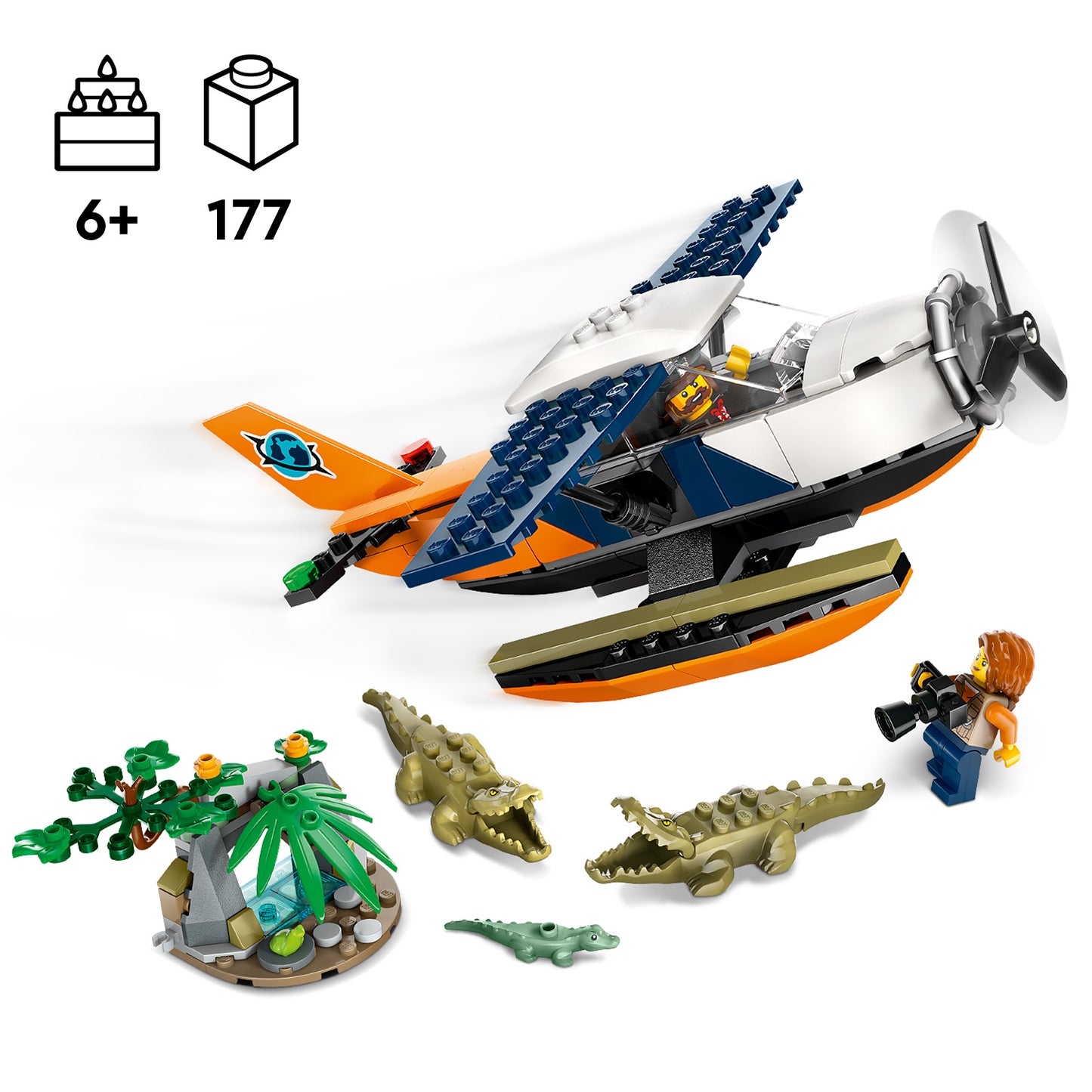 LEGO Jungleonderzoekers: watervliegtuig 60425 City