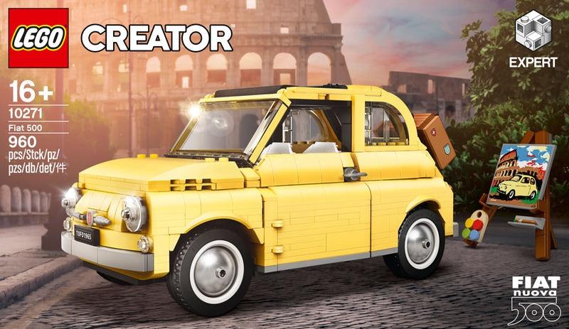 LEGO Fiat 500 yellow 10271 Creator Expert