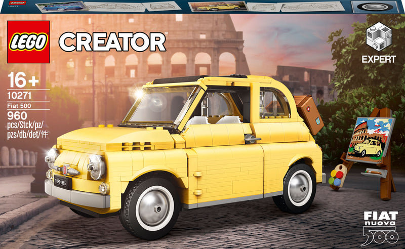 LEGO Fiat 500 yellow 10271 Creator Expert