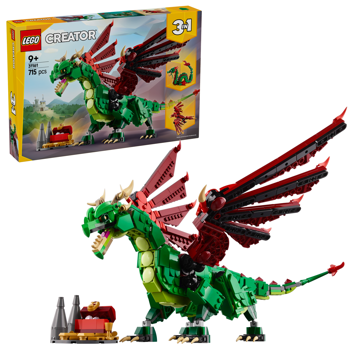 LEGO Medieval Dragon 31161 Creator 3-in-1 (Pre-Order: January 2025)