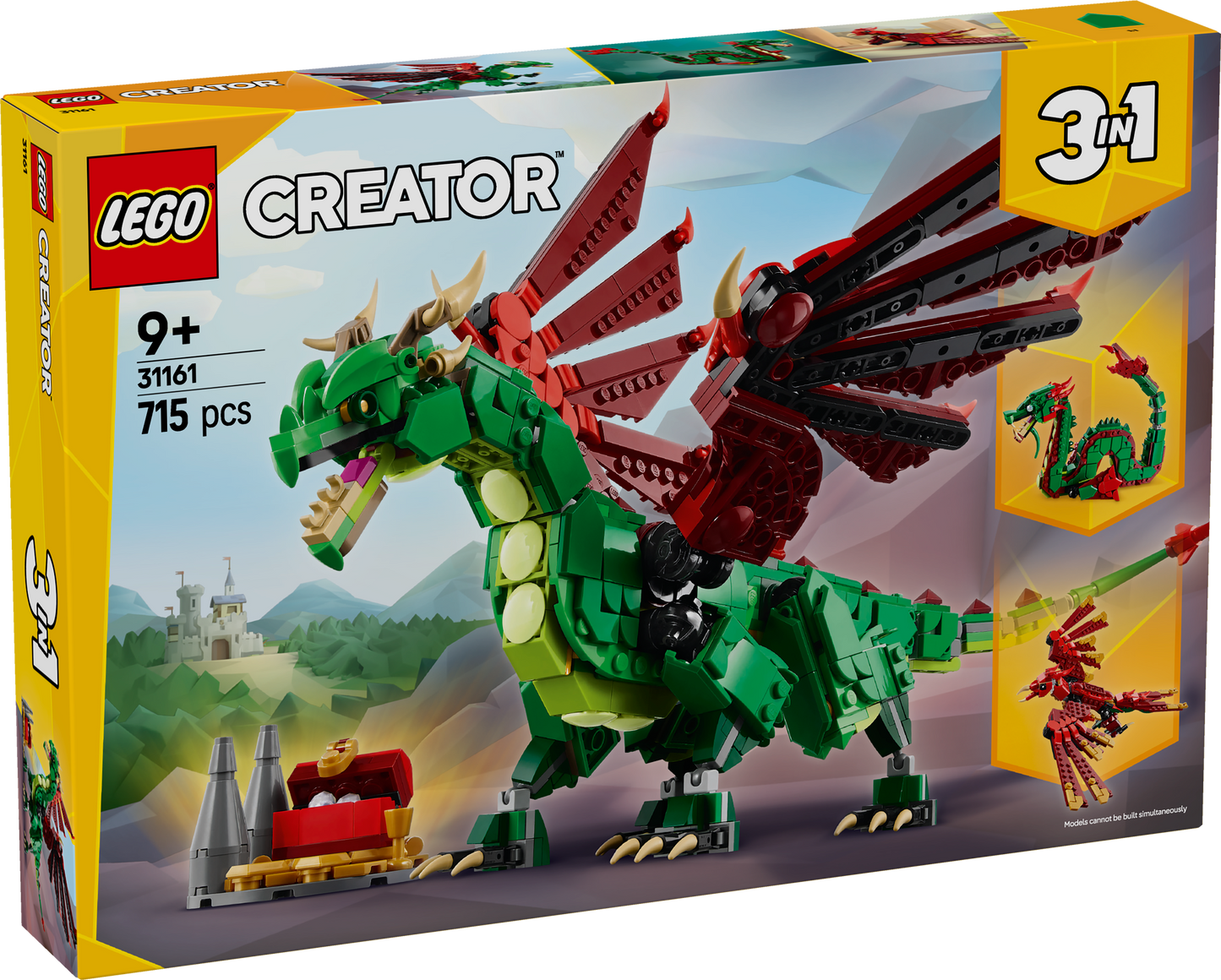 LEGO Medieval Dragon 31161 Creator 3-in-1 (Pre-Order: January 2025)