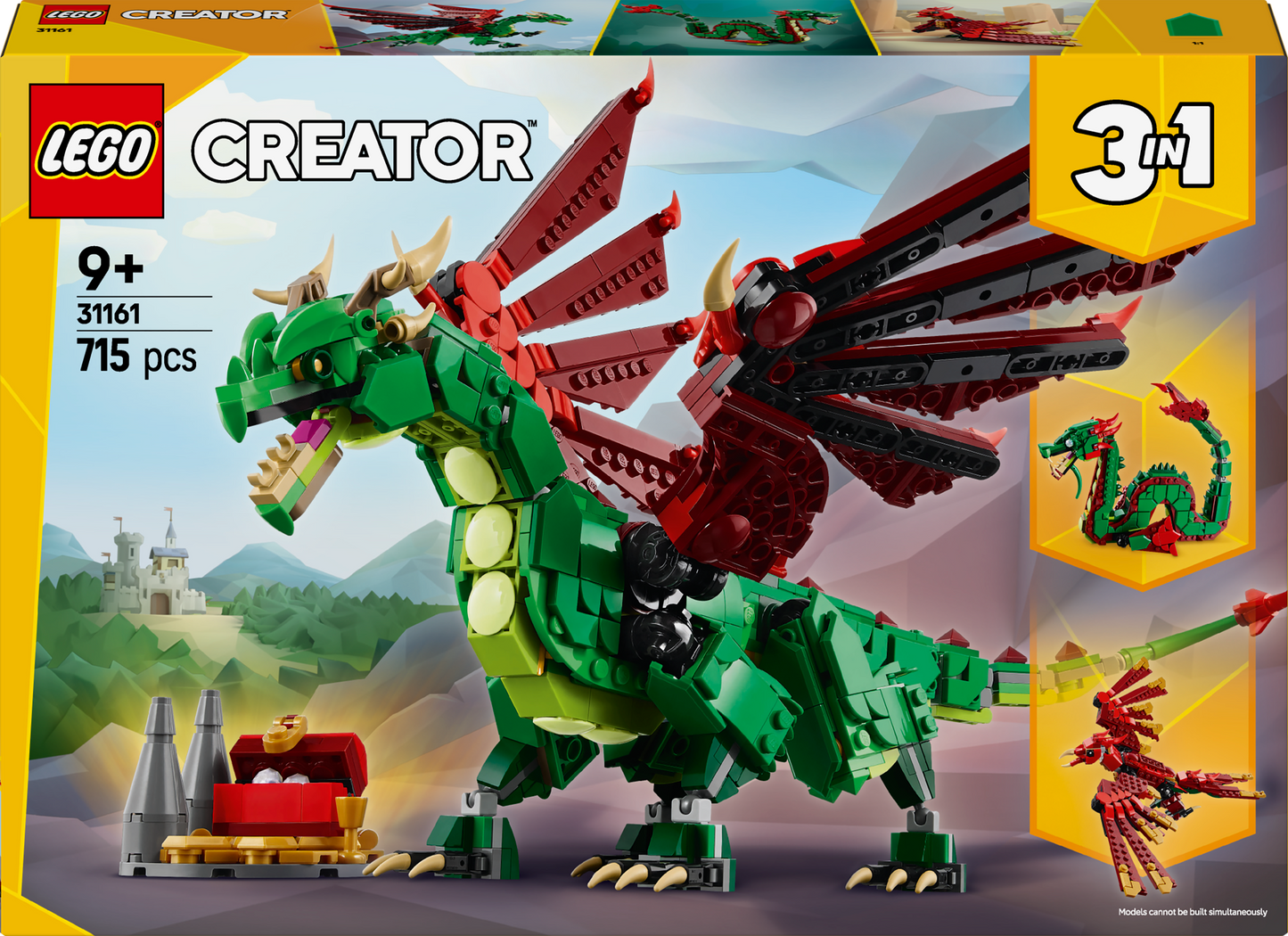 LEGO Medieval Dragon 31161 Creator 3-in-1 (Pre-Order: January 2025)