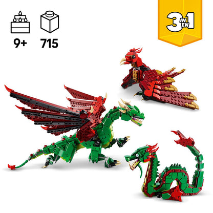 LEGO Medieval Dragon 31161 Creator 3-in-1 (Pre-Order: January 2025)