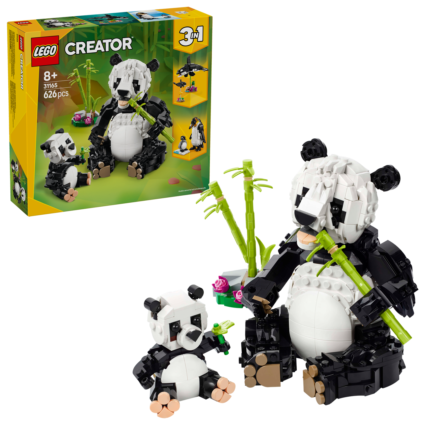 LEGO Wilde dieren: Pandafamilie 31165 Creator 3-in-1 (verwacht: januari 2025)