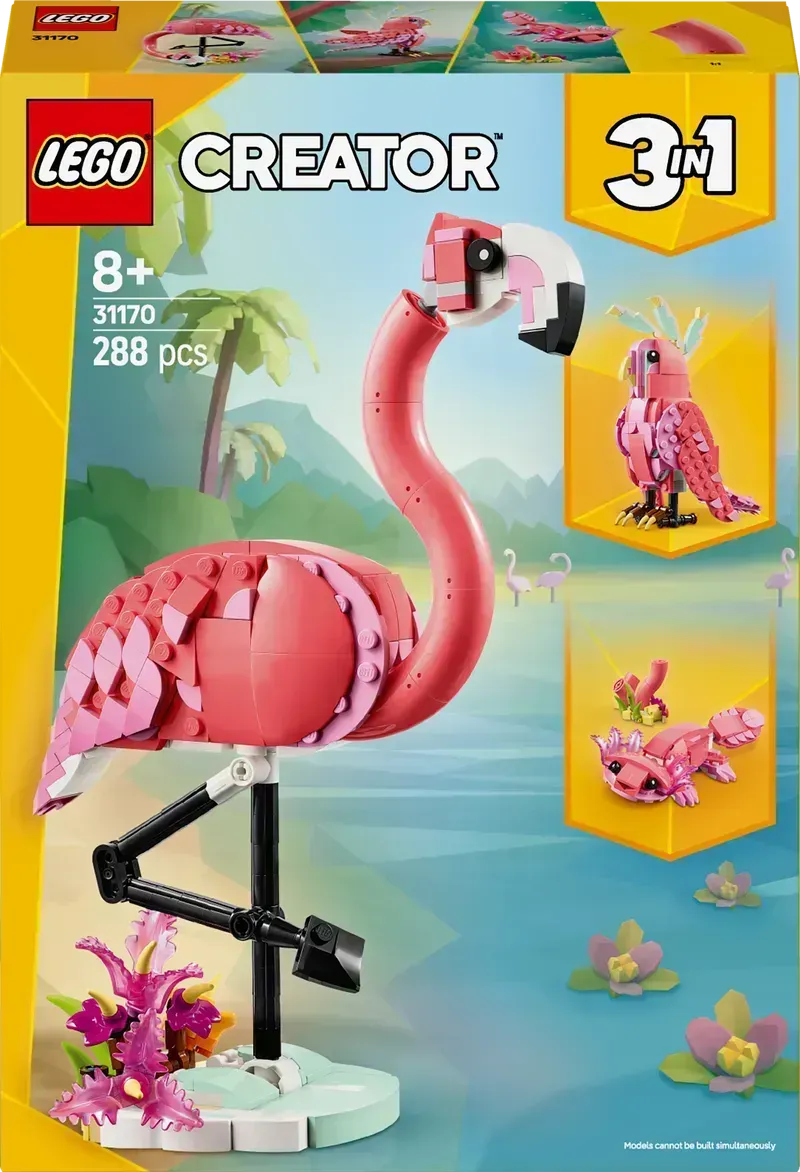 LEGO Wilde dieren Roze Flamingo 31170 Creator