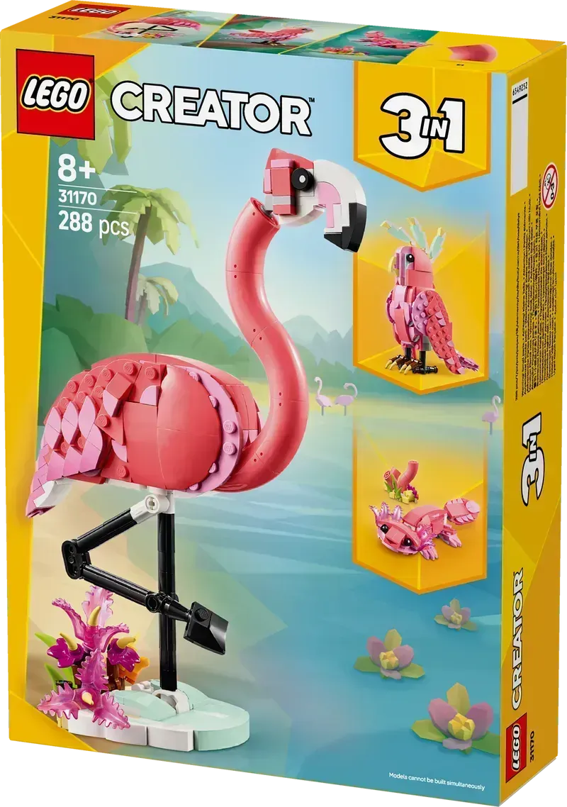 LEGO Wilde dieren Roze Flamingo 31170 Creator