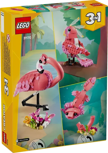 LEGO Wilde dieren Roze Flamingo 31170 Creator (Pre-Order: maart 2025)