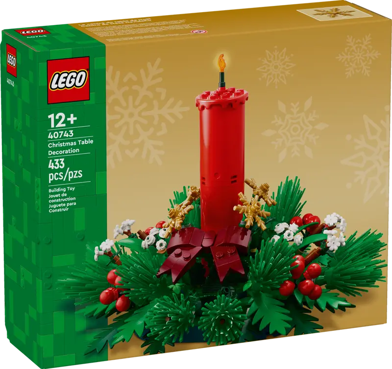 LEGO 40743 Kersttafeldecoratie: Een Feestelijke Toevoeging aan Jouw Kerstcollectie