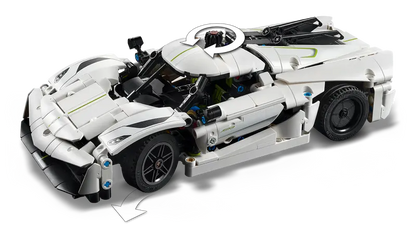 LEGO Koenigsegg Jesko Absolut Hypercar (wit) 42184 Technic