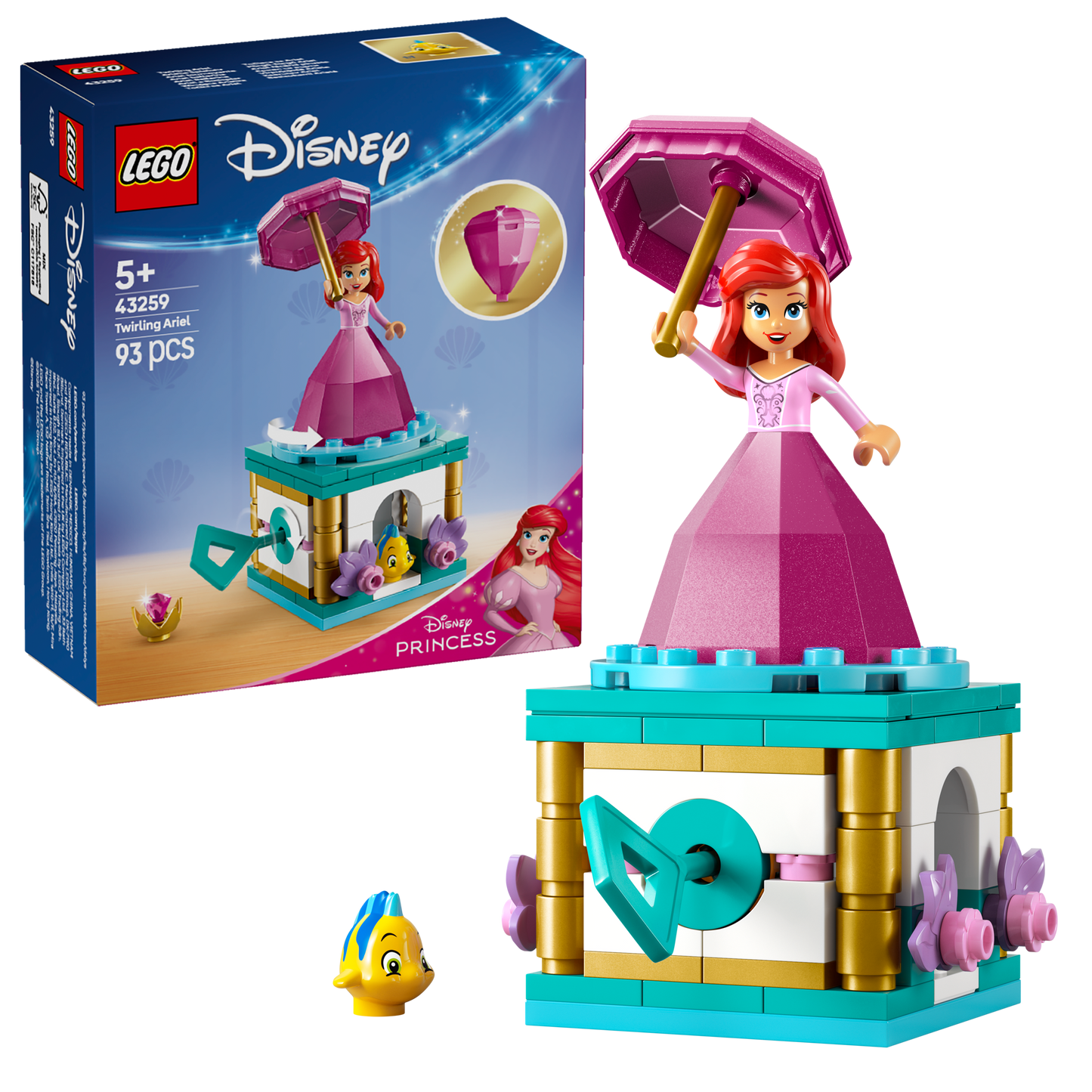 LEGO Draaiende Ariel 43259 Disney