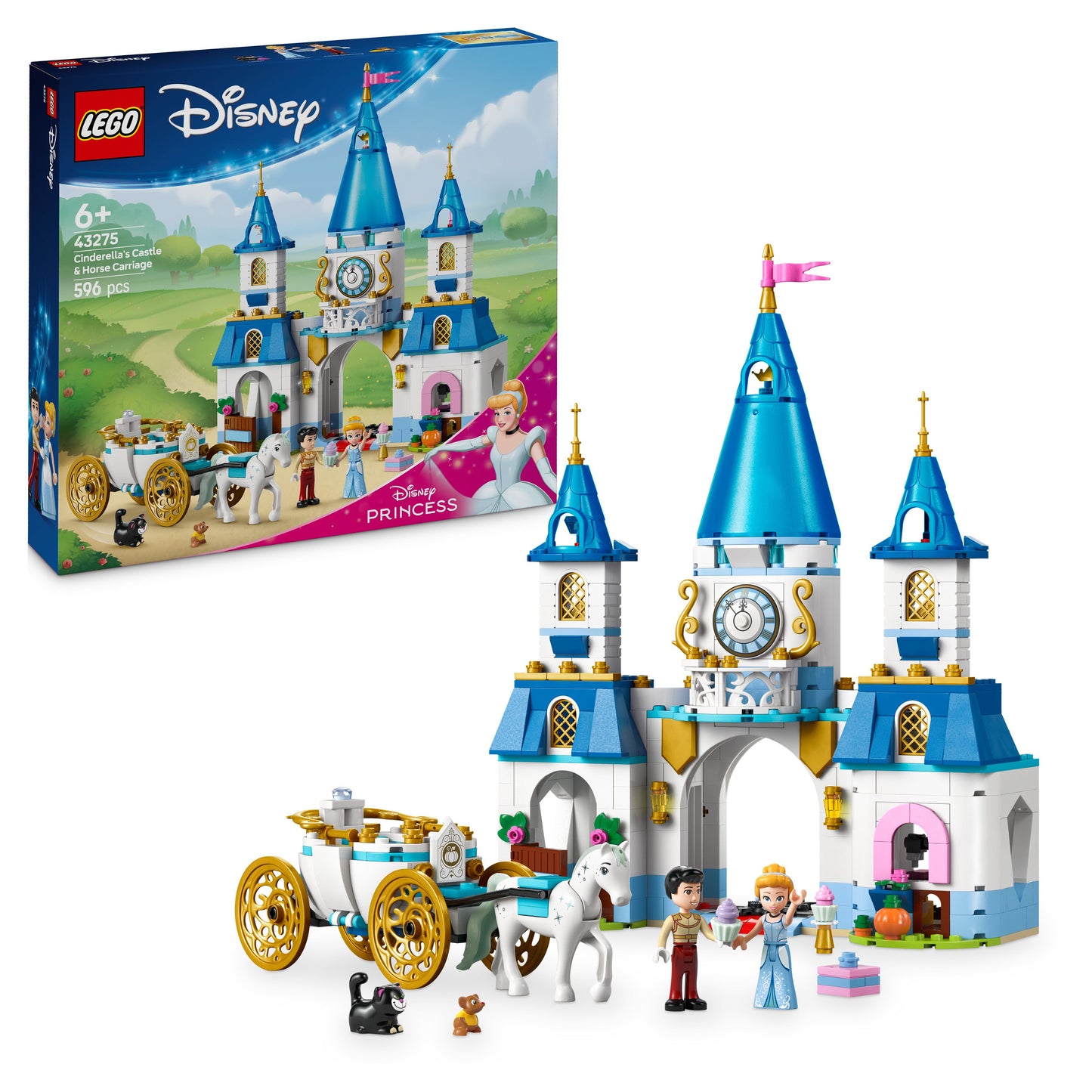 LEGO Cinderella's Castle &amp; Carriage 43275 Disney (Pre-Order: January 1)