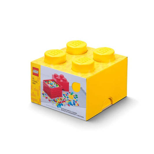 LEGO 4-Noppen-Aufbewahrungsstein Gelb 5007128 Ausrüstung