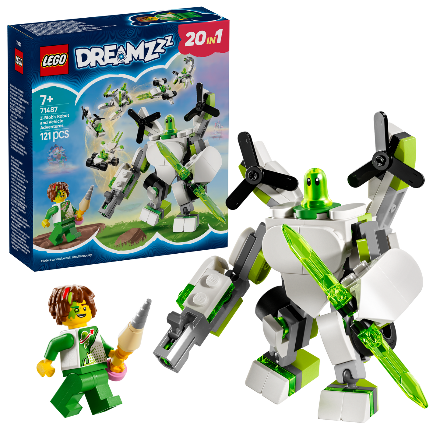 LEGO Z-Blobs robot &amp; vehicle adventure 71487 Dreamzzz (Pre-Order: January 2025)