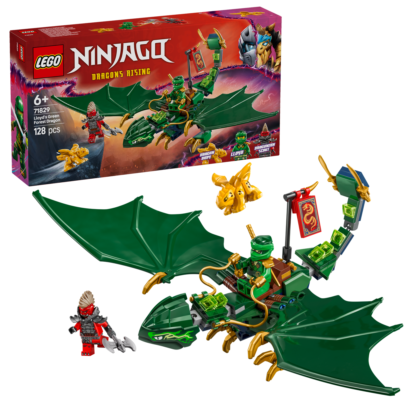 LEGO Lloyds Green Forest Dragon 71829 Ninjago (Pre-order: January 1, 2025)