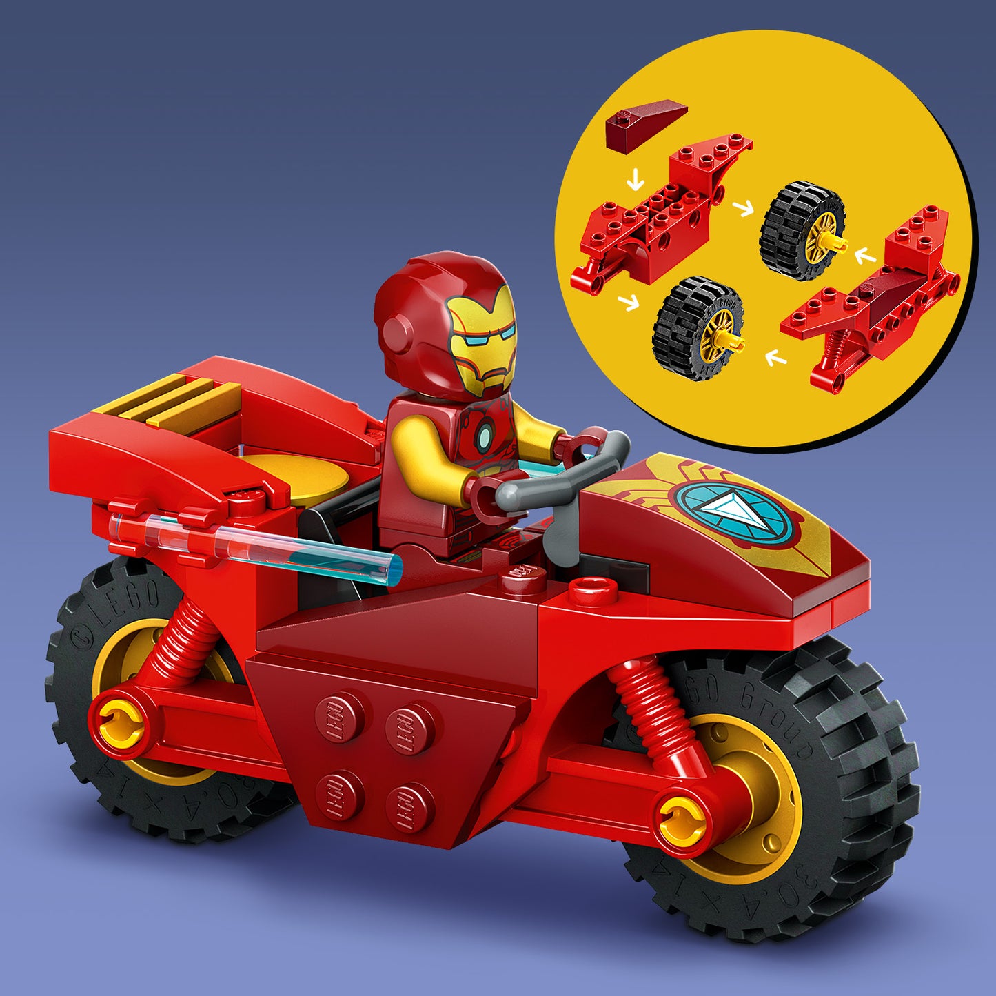 LEGO Iron Man mit Motorrad und den Hulk 76287 Superhelden