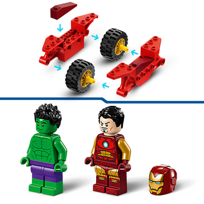 LEGO Iron Man met motor en de Hulk 76287 Superheroes