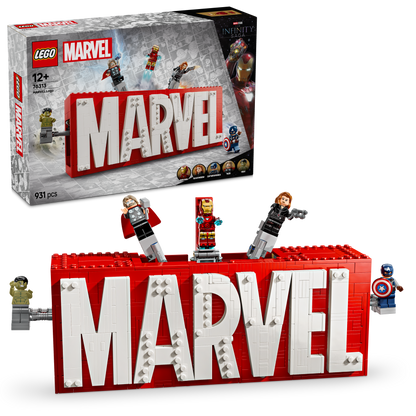 LEGO Marvel logo en figuren 76313 Superheroes (Pre-Order: januari 2025)