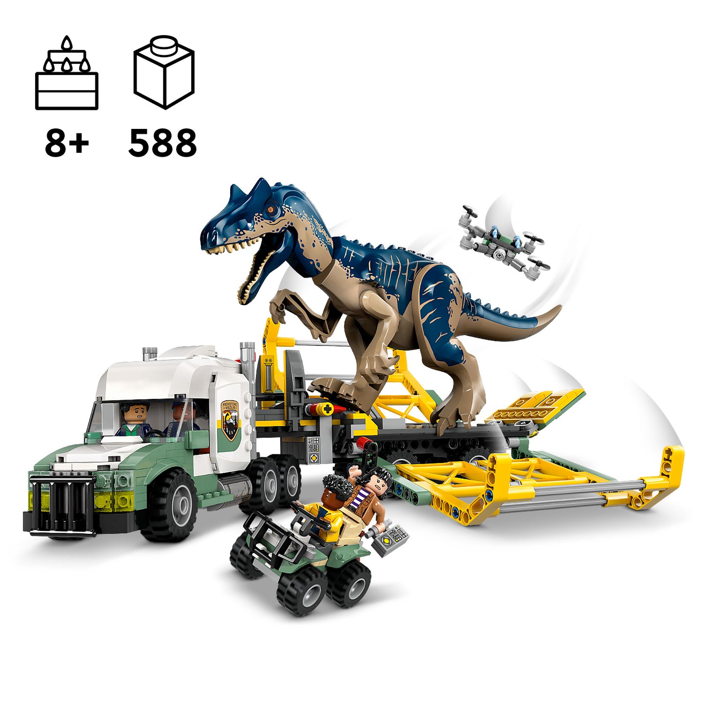 LEGO Dinosauriermissionen: Allosaurus Transport Truck 76966 Jurassic World