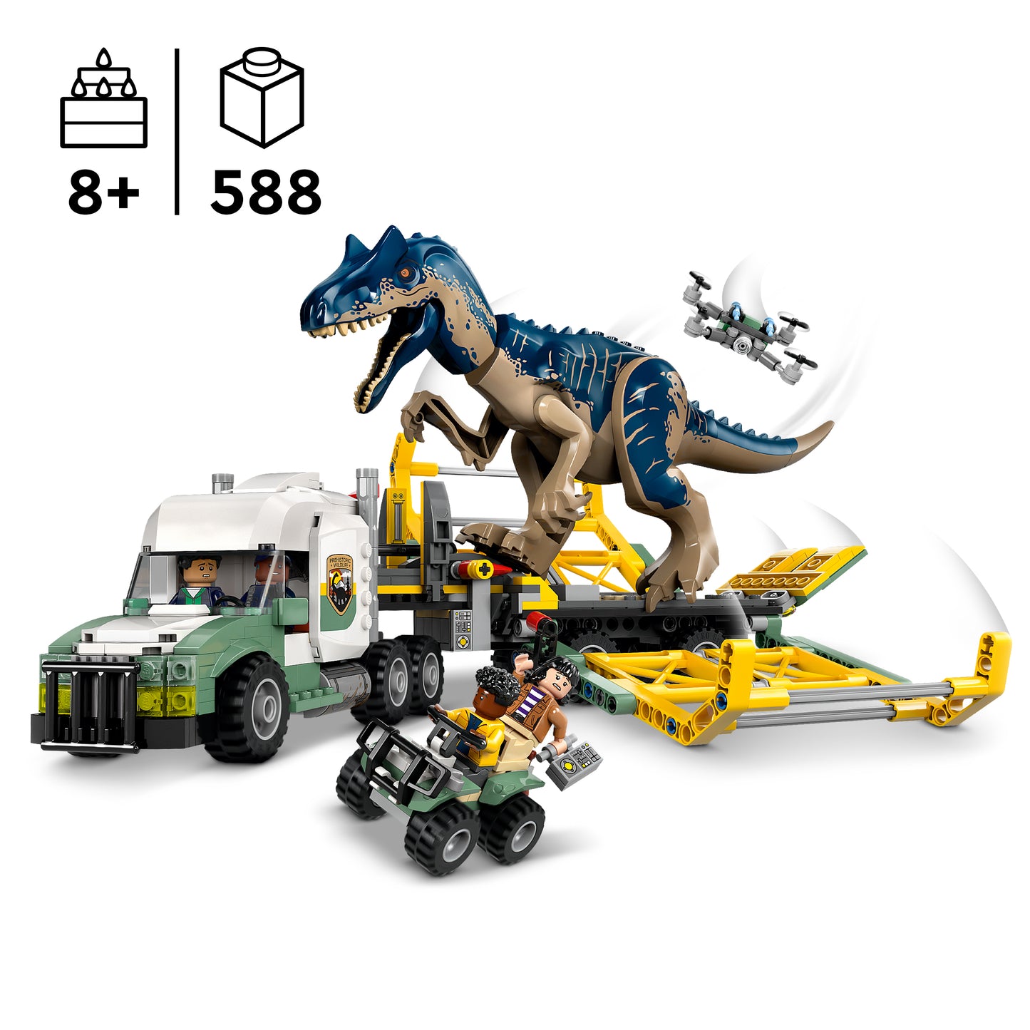 LEGO Dinosauriermissionen: Allosaurus Transport Truck 76966 Jurassic World