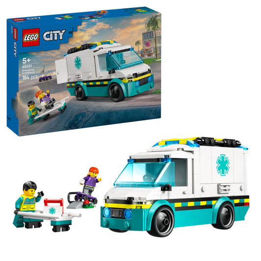 LEGO Krankenwagen mit Brüdern 60451 City