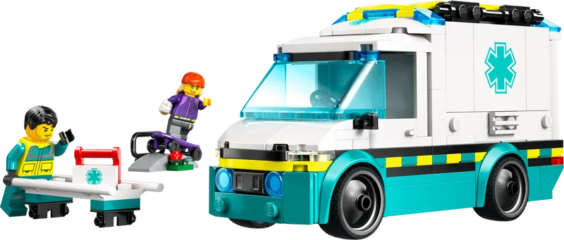 LEGO Krankenwagen mit Brüdern 60451 City