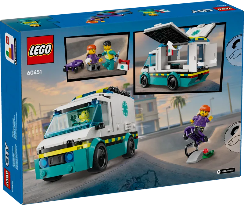 LEGO Ambulance met broeders 60451 City