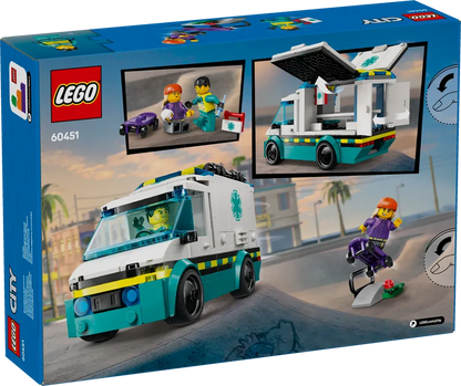 LEGO Ambulance met broeders 60451 City