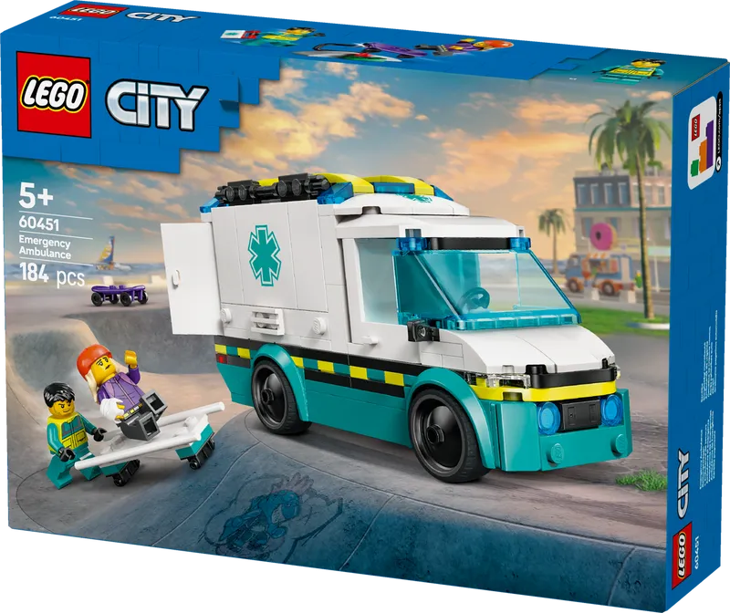 LEGO Krankenwagen mit Brüdern 60451 City