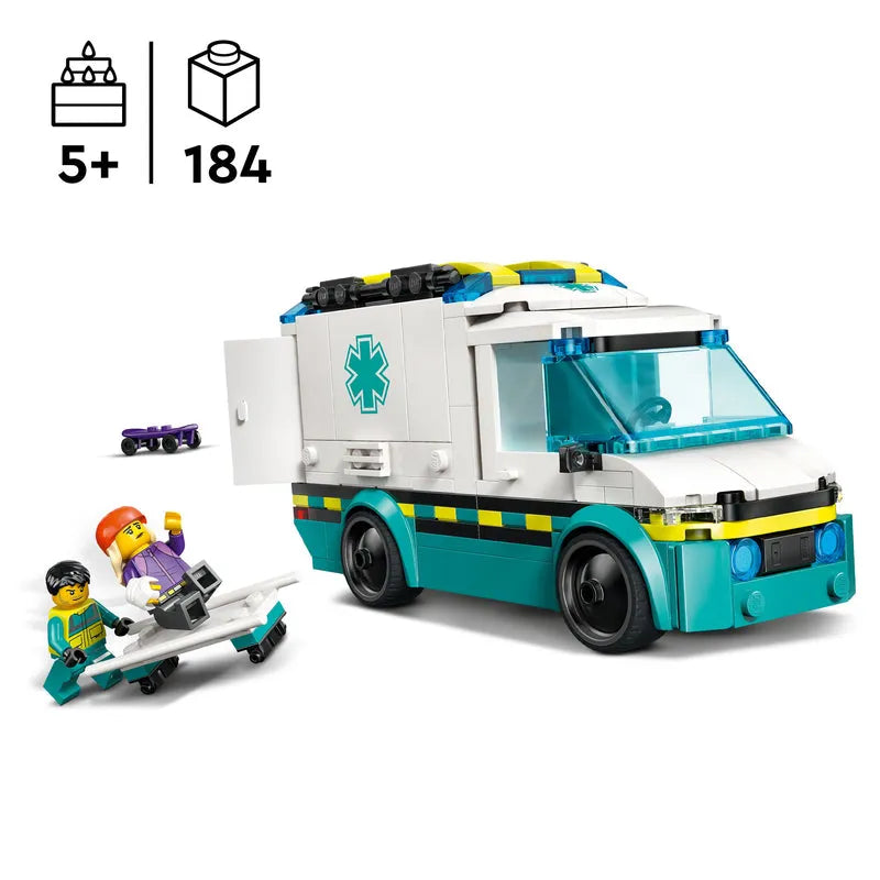 LEGO Krankenwagen mit Brüdern 60451 City