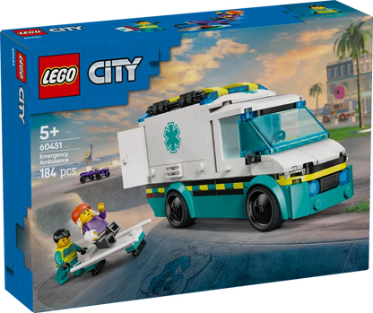 LEGO Krankenwagen mit Brüdern 60451 City