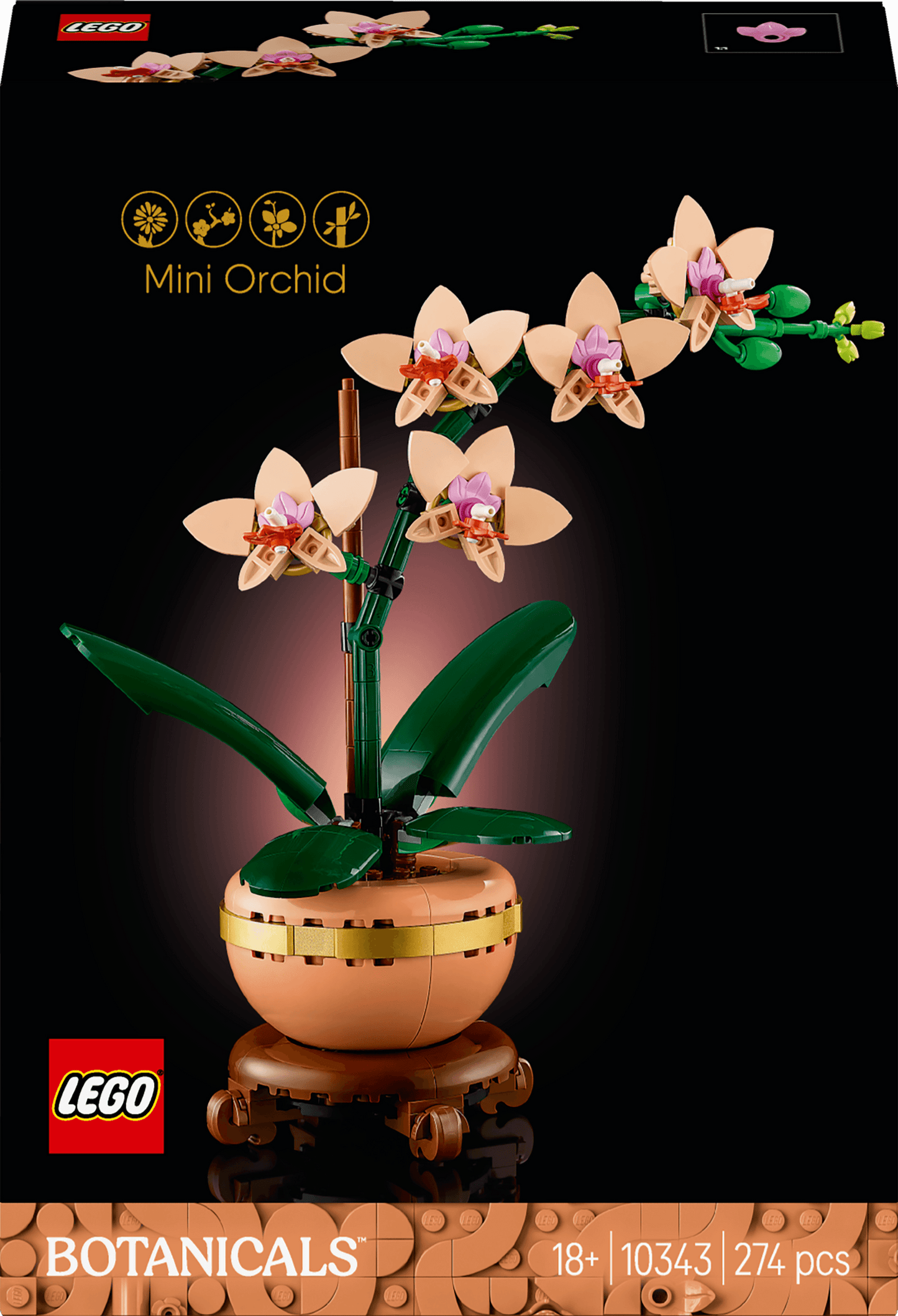 LEGO Mini Orchidee 10343 Botanische Collectie