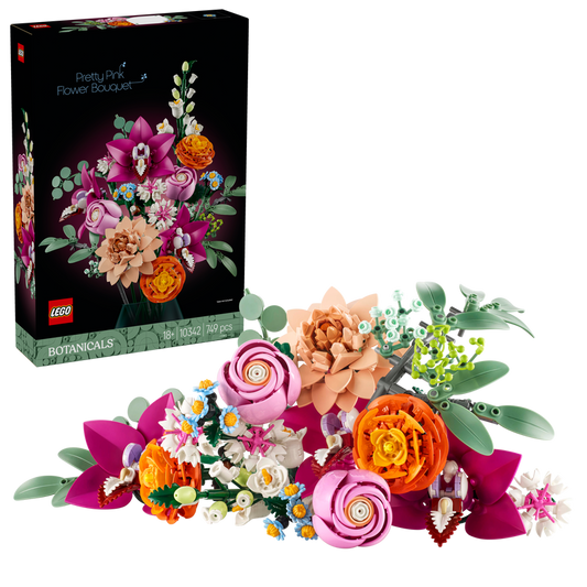 LEGO Pink Bouquet 10342 Botanical (Delivery: January 2025)