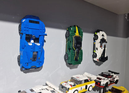 Hanging system for LEGO Speedchampions