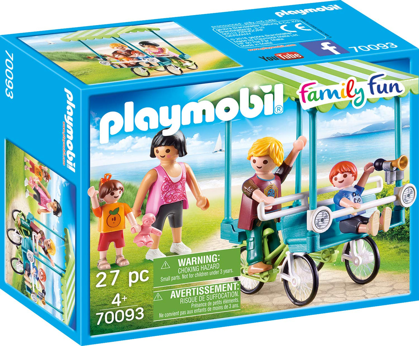 PLAYMOBIL Familienfahrrad für lustige Fahrten 70093 Family Fun