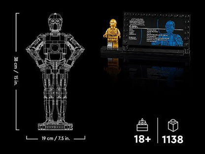 LEGO C-3PO; Golden robot 75398 StarWars