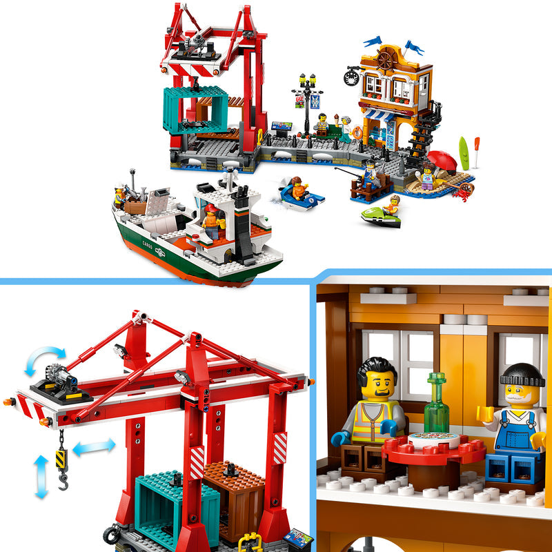 LEGO Haven met vrachtschip 60422 City