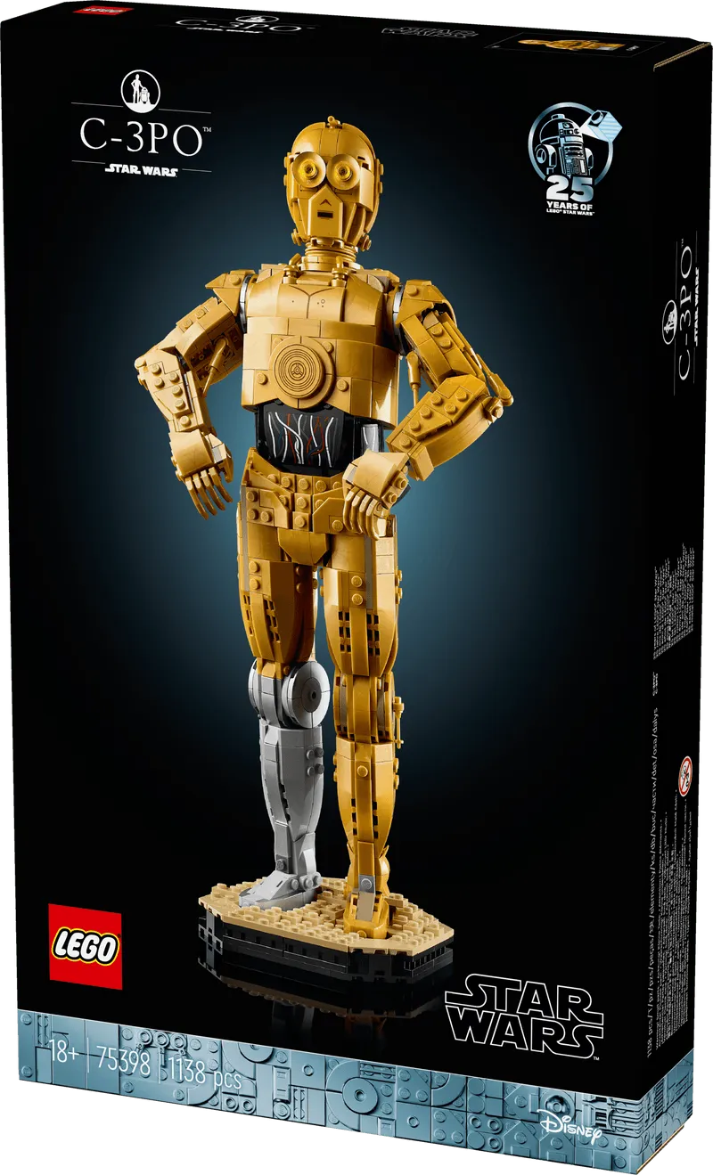 LEGO C-3PO; Golden robot 75398 StarWars