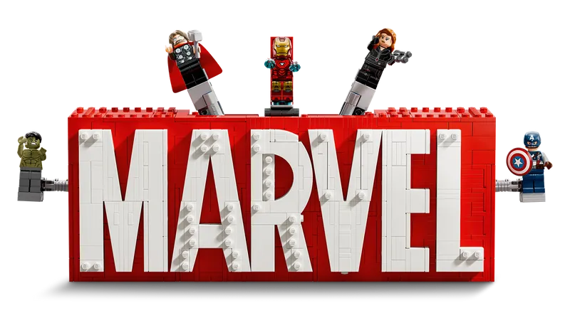 LEGO Marvel Logo und Figuren 76313 Superhelden