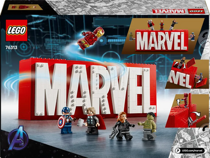 LEGO Marvel Logo und Figuren 76313 Superhelden