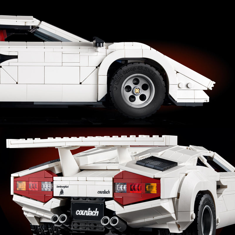 LEGO Lamborghini Countach 5000 Quattrovalvole (weiß) 10337 Icons