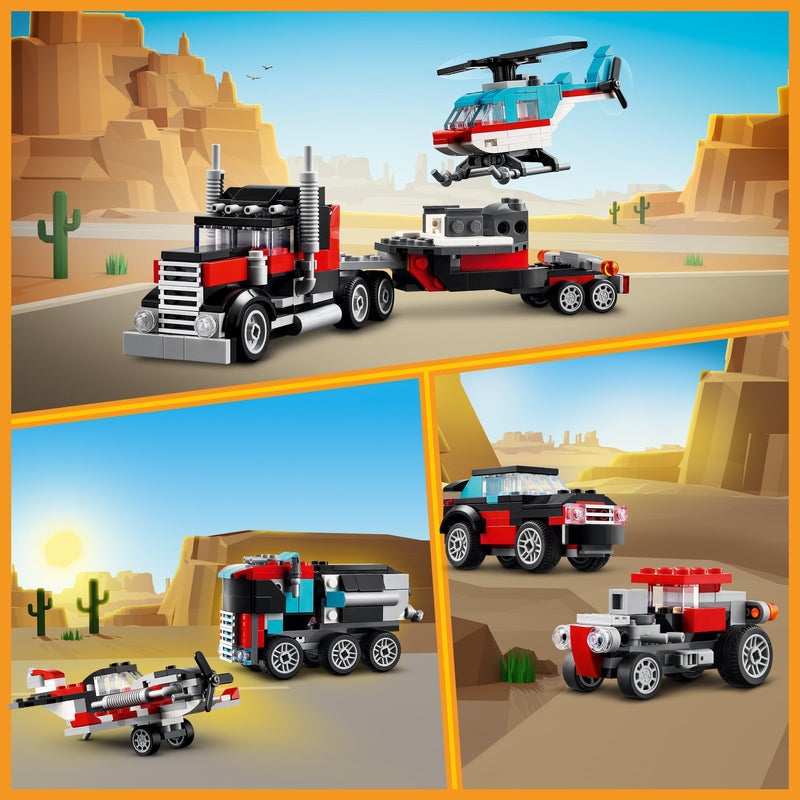 LEGO Flatbed Truck with Helicopter 31146 Creator 3 in 1 LEGO CREATOR 3 IN 1 @ 2TTOYS LEGO €. 19.99