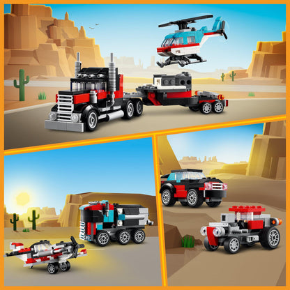 LEGO Flatbed Truck with Helicopter 31146 Creator 3 in 1 LEGO CREATOR 3 IN 1 @ 2TTOYS LEGO €. 19.99