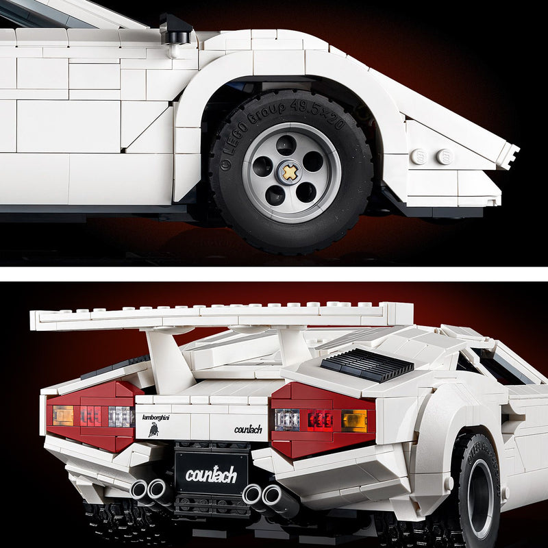 LEGO Lamborghini Countach 5000 Quattrovalvole (weiß) 10337 Icons