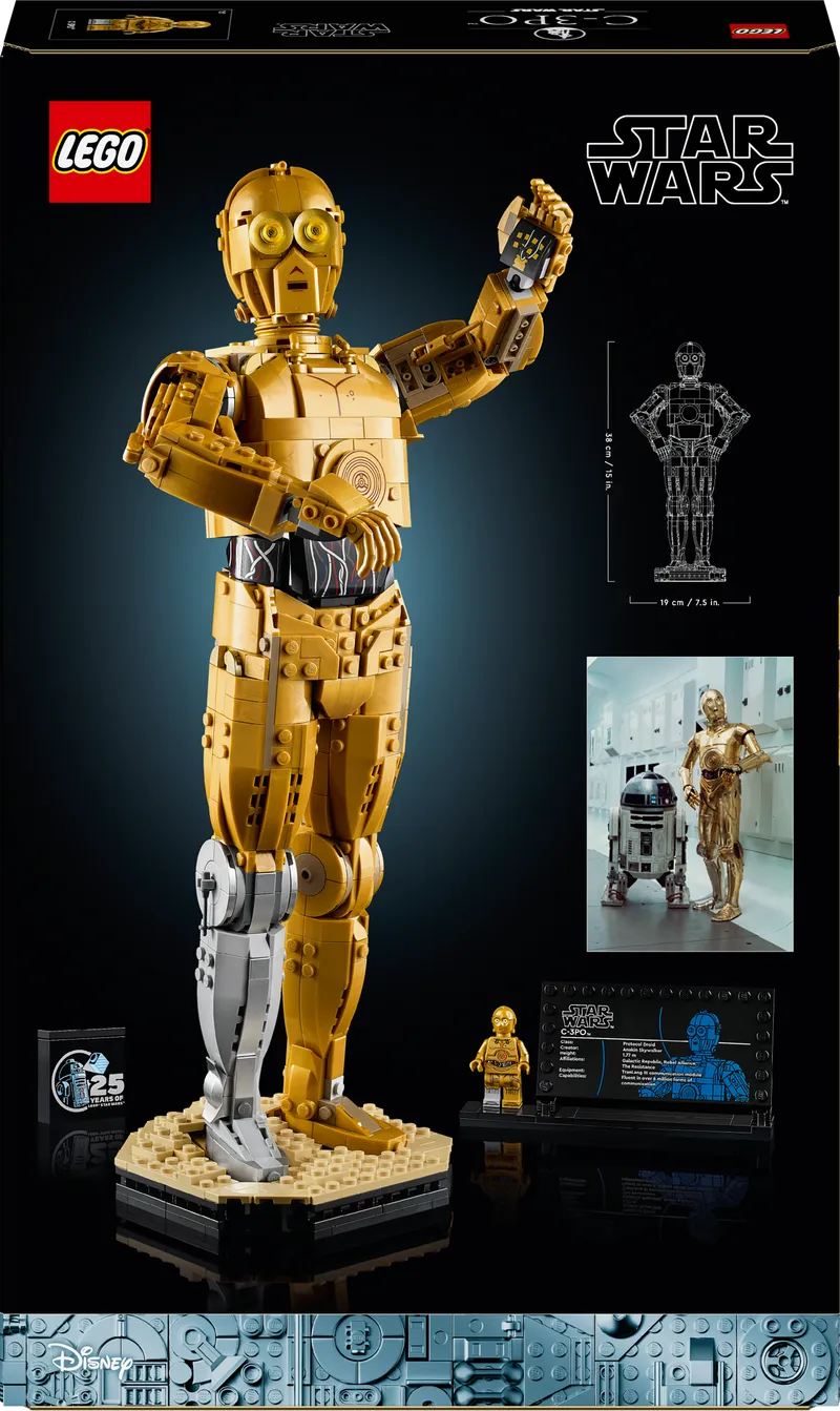 LEGO C-3PO; Golden robot 75398 StarWars