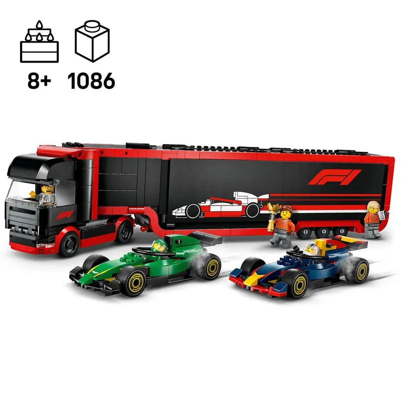 LEGO F1 Truck with Red Bull RB20 &amp; Aston Martin AMR24 F1 cars 60445 City (Delivery: January 1, 2025)