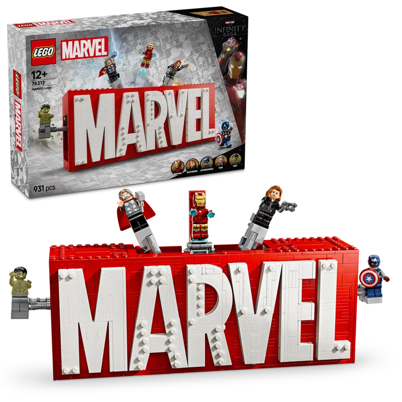 LEGO Marvel Logo und Figuren 76313 Superhelden