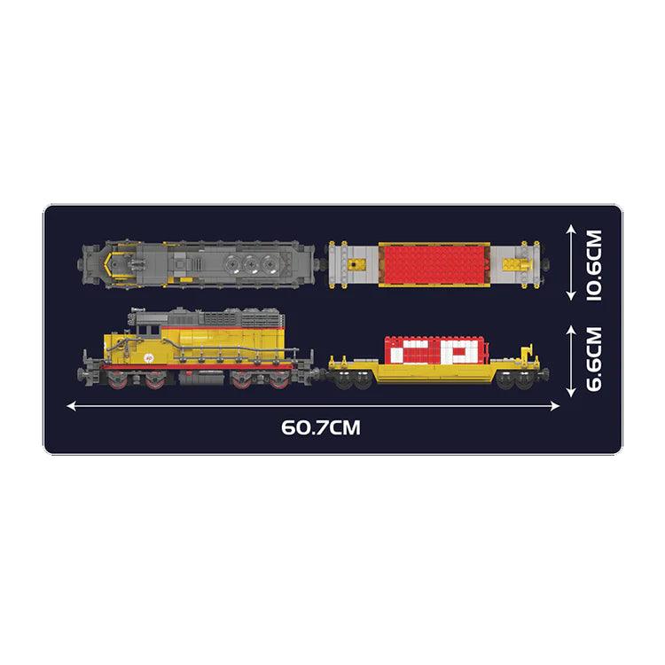 EMD SD40 vrachttrein met kraan 1169 delig BLOCKZONE @ 2TTOYS BLOCKZONE €. 202.99