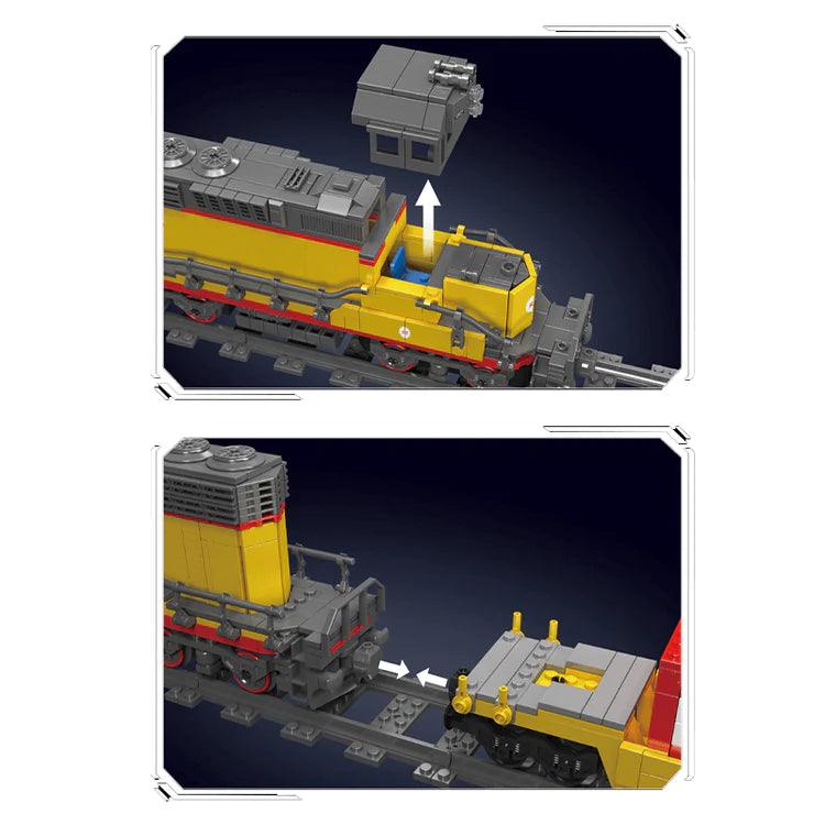 EMD SD40 vrachttrein met kraan 1169 delig BLOCKZONE @ 2TTOYS BLOCKZONE €. 202.99